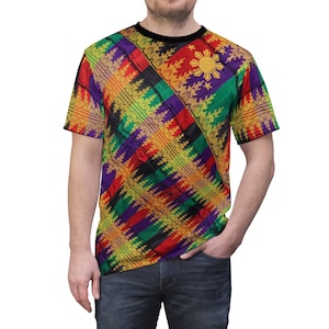 Philippine Batik Inspired Crisply PRINTED  Multi Colored Unisex Shirt |