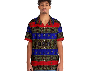 Phiippines Fillino Batik inspiriertes Herren Hawaiihemd |