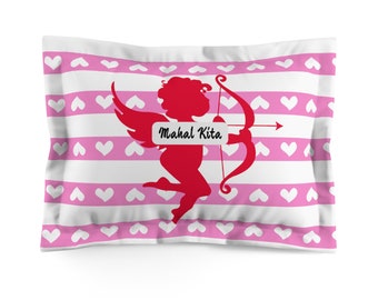 Personalized  Filipino Microfiber Pillow SHAM | One(1) pc.  Mahal Kita  Filipino Pillow CASE  |  Valentine Wedding Birthday Gift