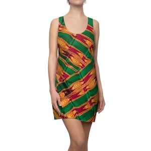 Philippines Filipino Batik Inspired  Racerback Dress | Crisply PRINTED Multi Cultural dress | Philippine  Friendship  Day Attire