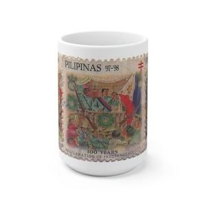 Philippine Independence  Centennial  Ceramic Mug 15oz |  Philippines Filipino Mug gift idea.