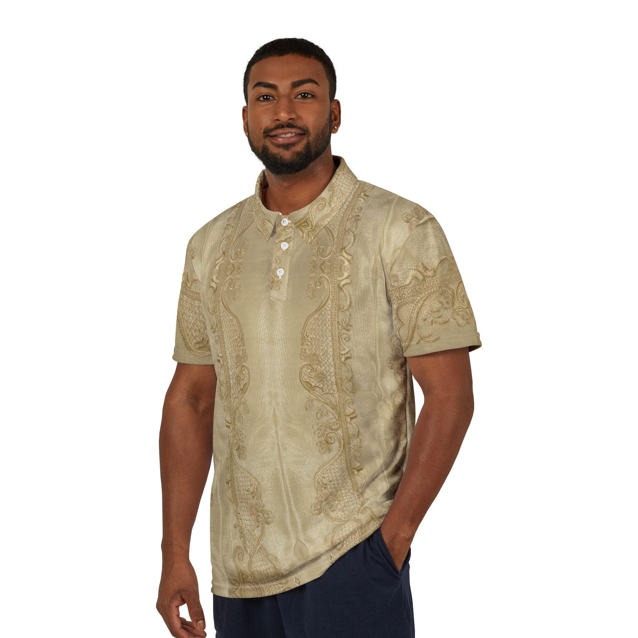 Philippines Barong Tagalog Inspired Polo Shirt, DIGITALLY PRINTED ...