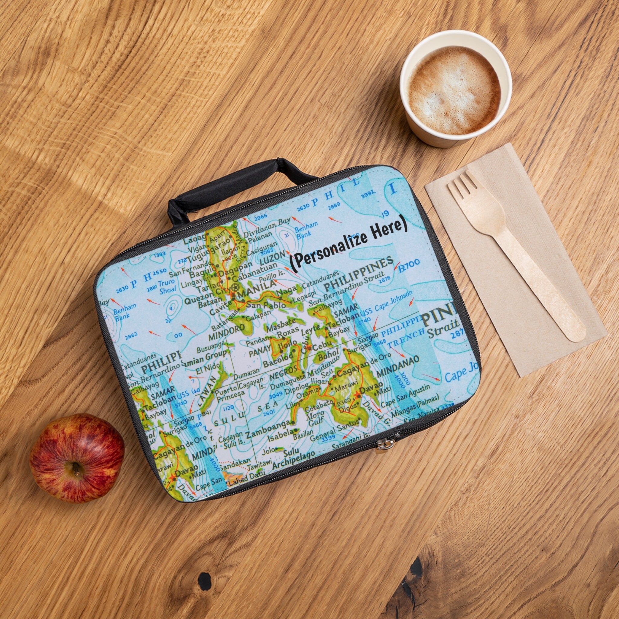 Personalized Philippine Map Kids Lunch Bag | Filipino Kids Lunch Bag ...