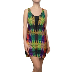 Philippines Filipino Crisply PRINTED  Batik Inspired  Racerback Dress | Multi Cultural dress | Philippine Independence Day Attire