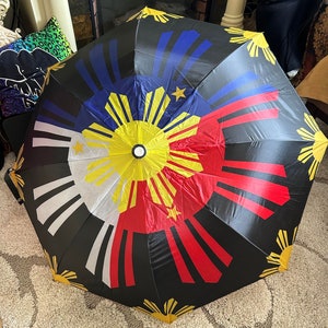 Philippines Filipino Umbrella Crisply Printed. Different sizes available. We customize.
