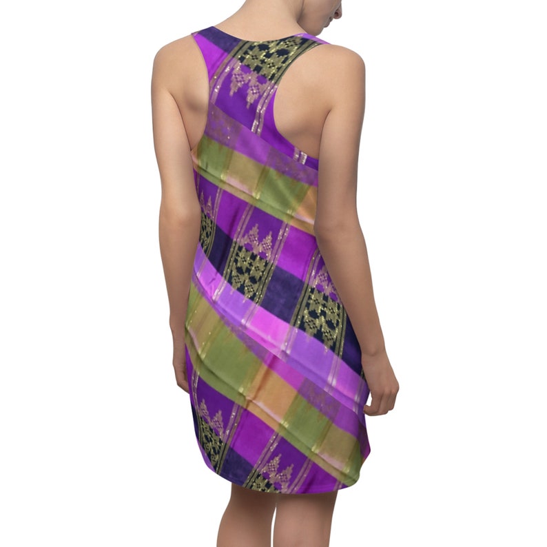 Philippines Filipino Mindanao Batik Women's Racerback Dress | Purple ...