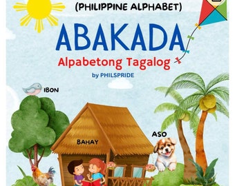 ABAKADA book, Philippines Filipino Alphabet, Learn  ABAKADA Alpabetong Tagalog for all. Crisply printed