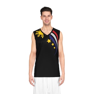 Philippines Filipino  Basketball Jersey Shirt | Philippine Flag themed jersey shirt.