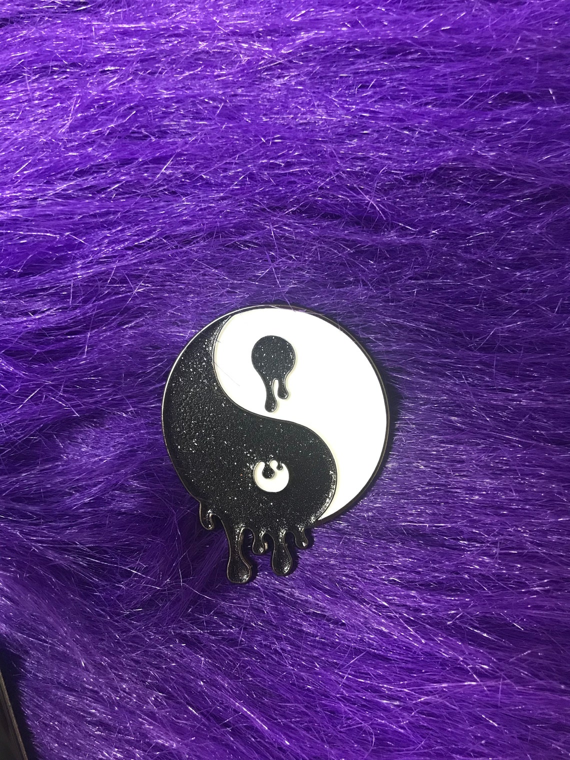 Yin Yang Drip Enamel Pin/ Yin Yang Soft Enamel Pin/ Yin Yang Etsy