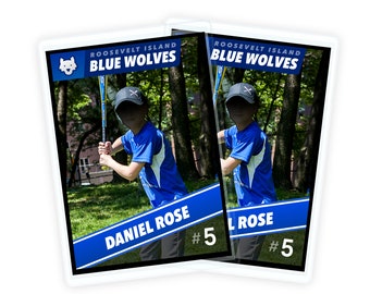 Custom Trading Cards / Little League Baseball Cards (2 pack)