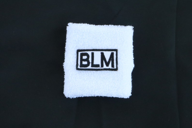 Black Lives Matter Wrist Sweatbands