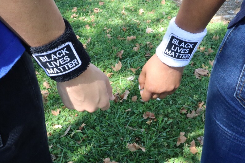 Black Lives Matter Wrist Sweatbands