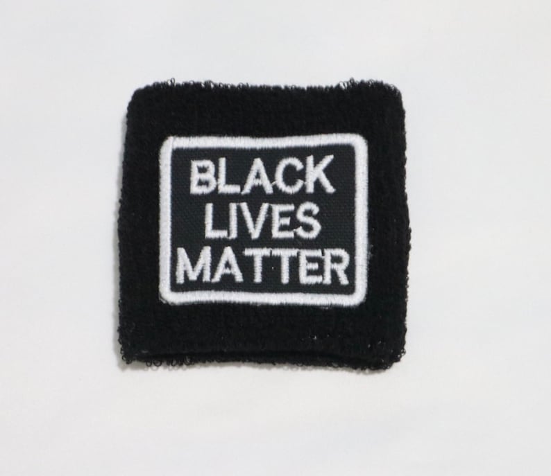 Black Lives Matter Wrist Sweatbands