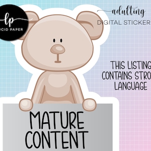 Adulting 2.0 DIGITAL Sticker Set - Erwachsene Aufkleber - Lustige digitale Sticker - Keeping it Real Planner Sticker