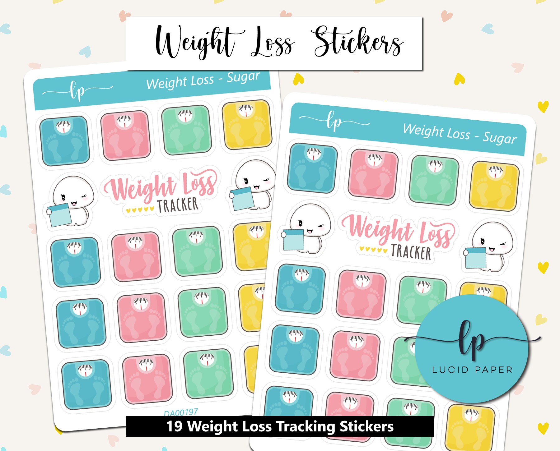 Weight Loss Sticker Sheet Weight Loss Tracker Matte Stickers Etsy Sweden
