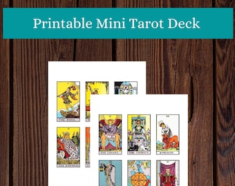 Printable Mini Tarot Deck