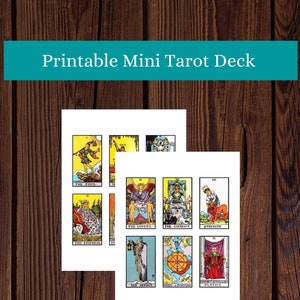 Druckbares Mini Tarot Deck