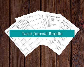 Printable Tarot Journal and Spreads cheat sheets