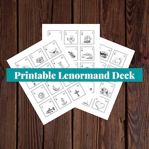 Talia kart Lenormand do wydrukowania