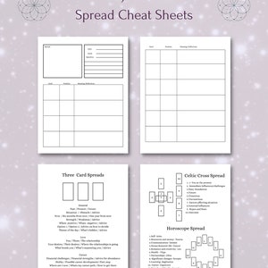 Printable Tarot deck with keywords bundle image 3