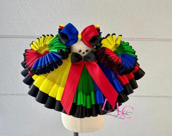 Red and Black Tutu Set, First Birthday, Girls Tutu/Anklets/Bow