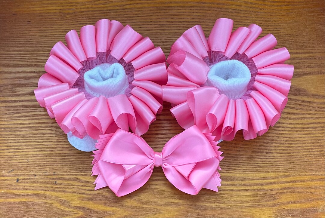 Ribbon Trim Socks, Tutu Socks, Ruffle Socks, Ribbon Socks Etsy