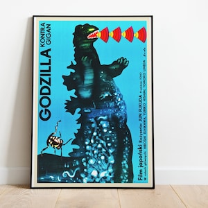 Godzilla Kontra Gigan Polish High Quality Movie Poster, Various Sizes