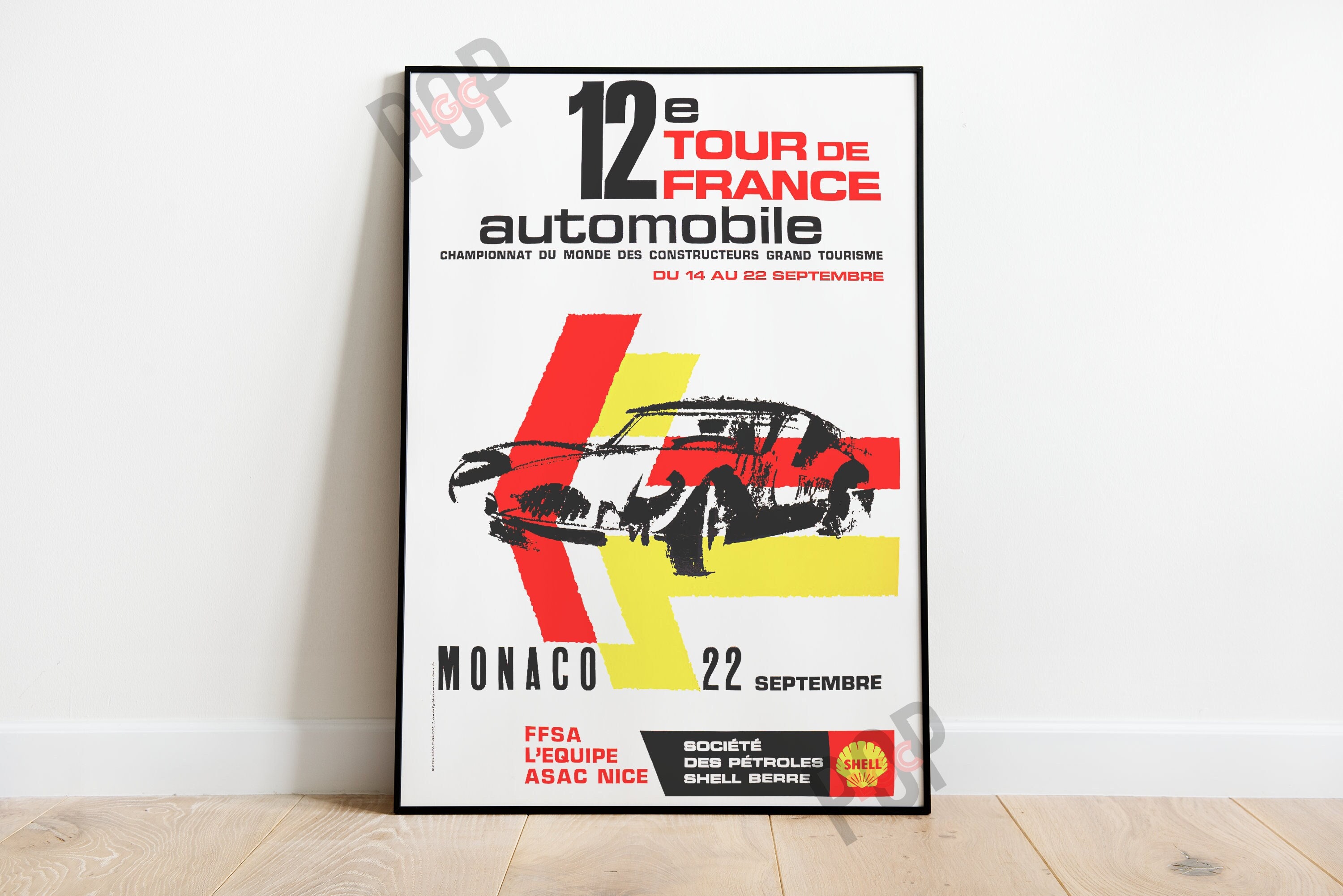 French Car Poster Etsy