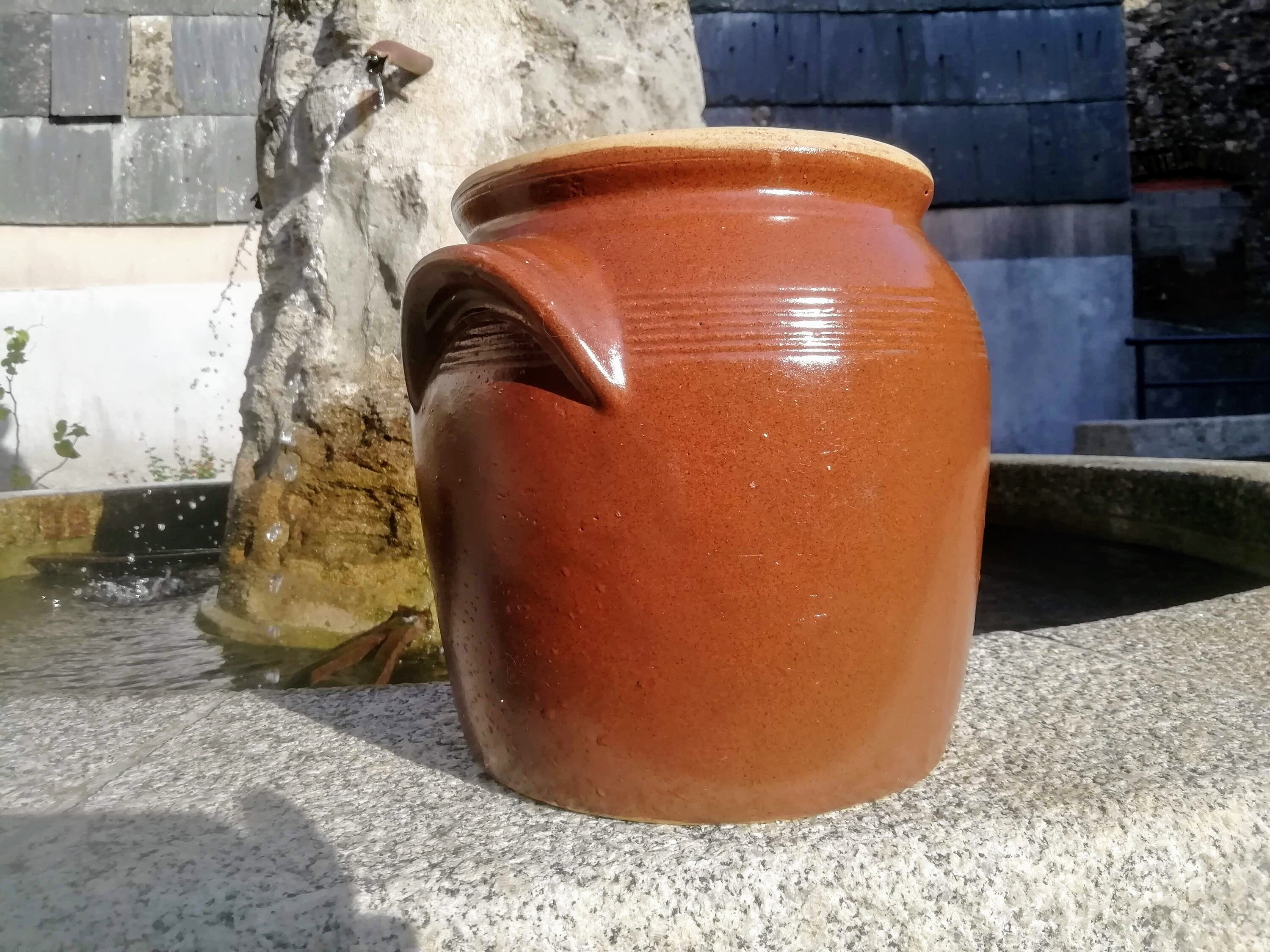 Grand Pot de Confit en Grès Français