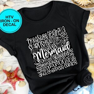 Iron-On Vinyl Decal - “Mermaid” - HTV Vinyl - DIY