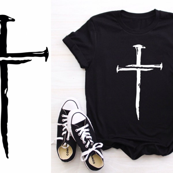 Jesus | Cross | Three Nails | HTV Iron-on Decal