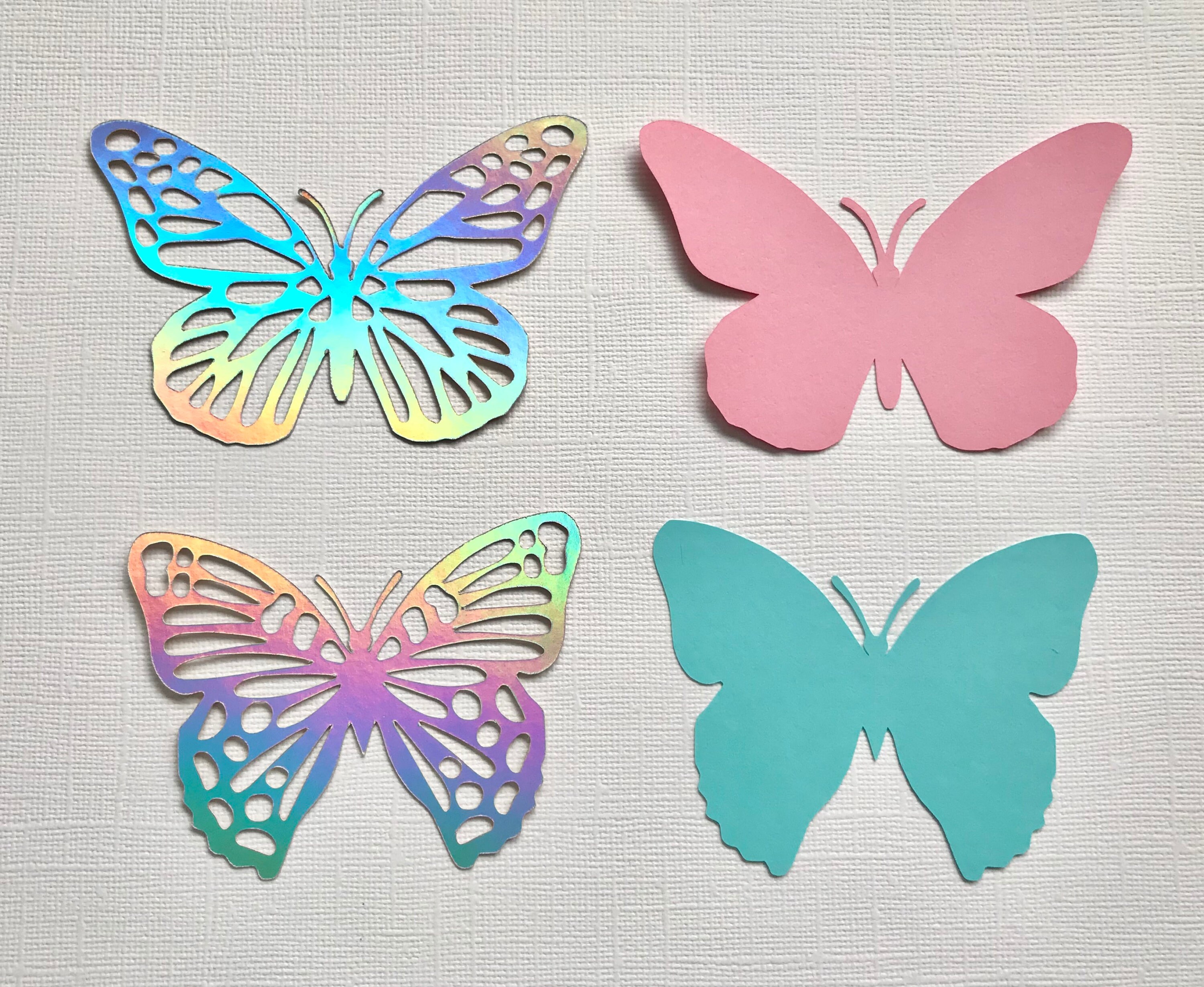 3D Gold Paper Butterfly Cut Outs | Set of 10 Butterflies 