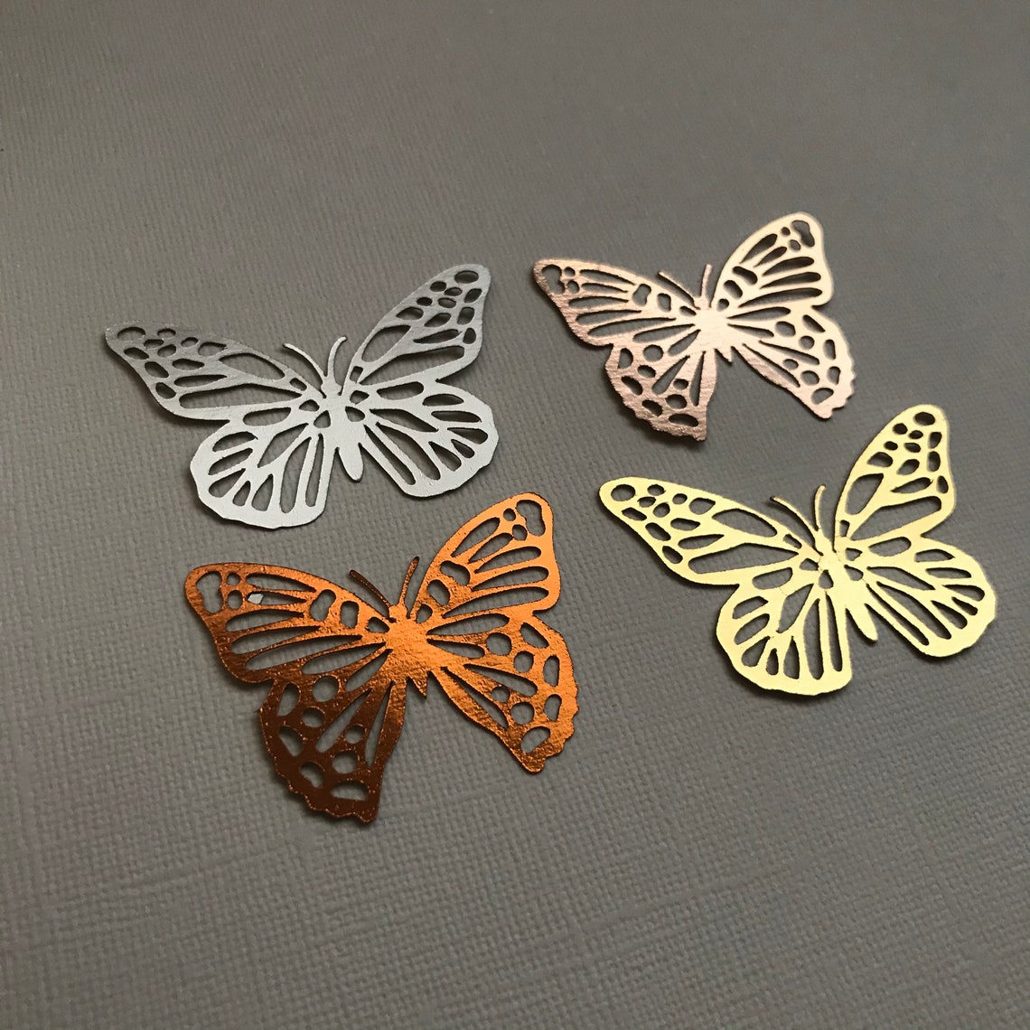 SMALL 3D Foil Paper Butterfly Cut Outs Set of 10 Butterflies | Etsy