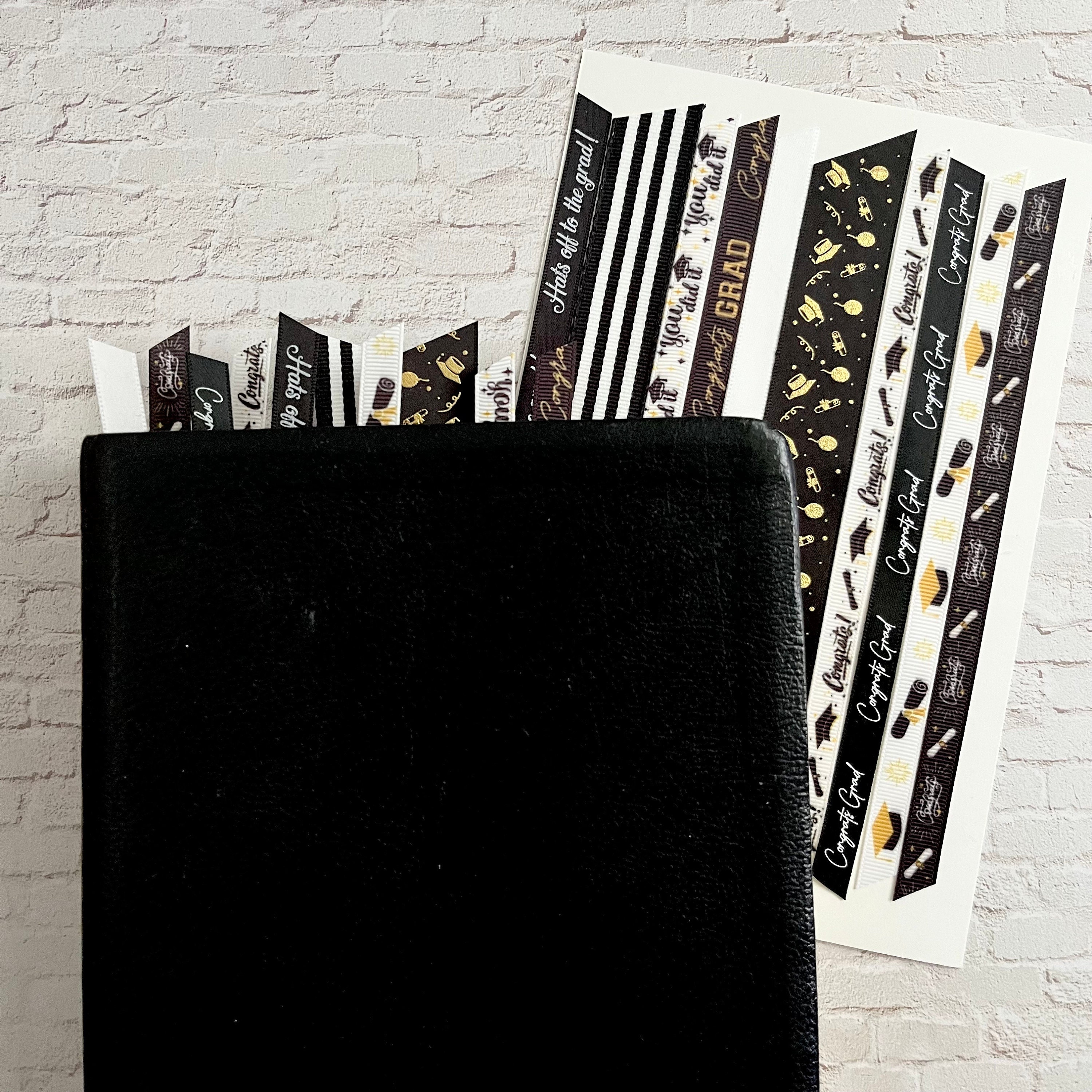 Vacation Bible School Ribbons For Graduation Bible Ribbons Graduation Black & White Bible Bookmarks Assorted Set of ...