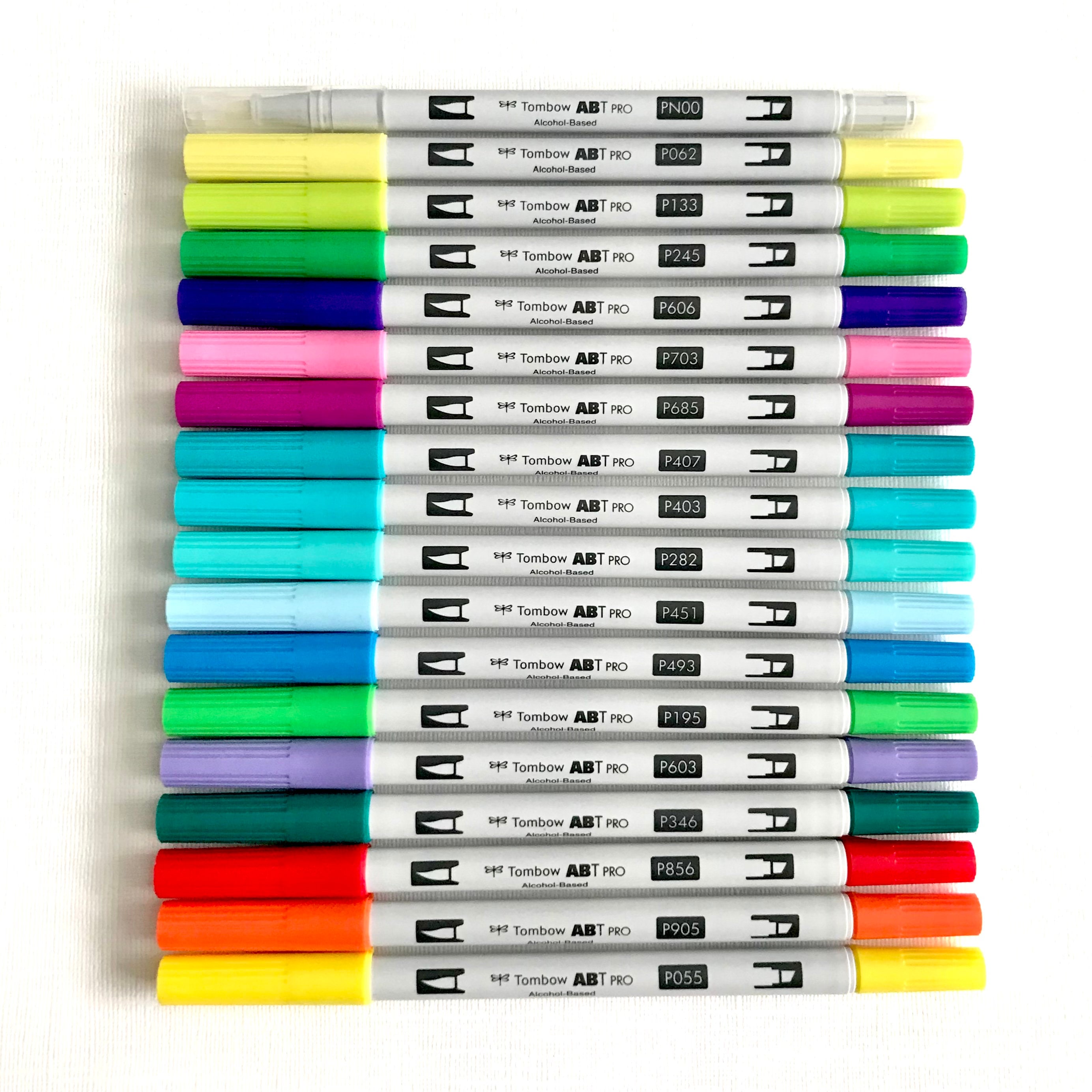 Tombow Dual Brush Pen Set of 108 Colors w/ Marker Case (Tri-Fold Holder)