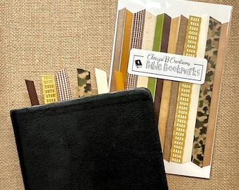 Bible Ribbons - Camo Neutrals - Bible bookmarks - Assorted Set of 10
