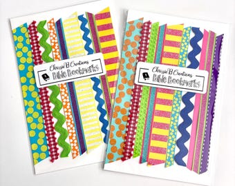 Bible Ribbons - Brights - Bible bookmarks - Assorted Set of 10