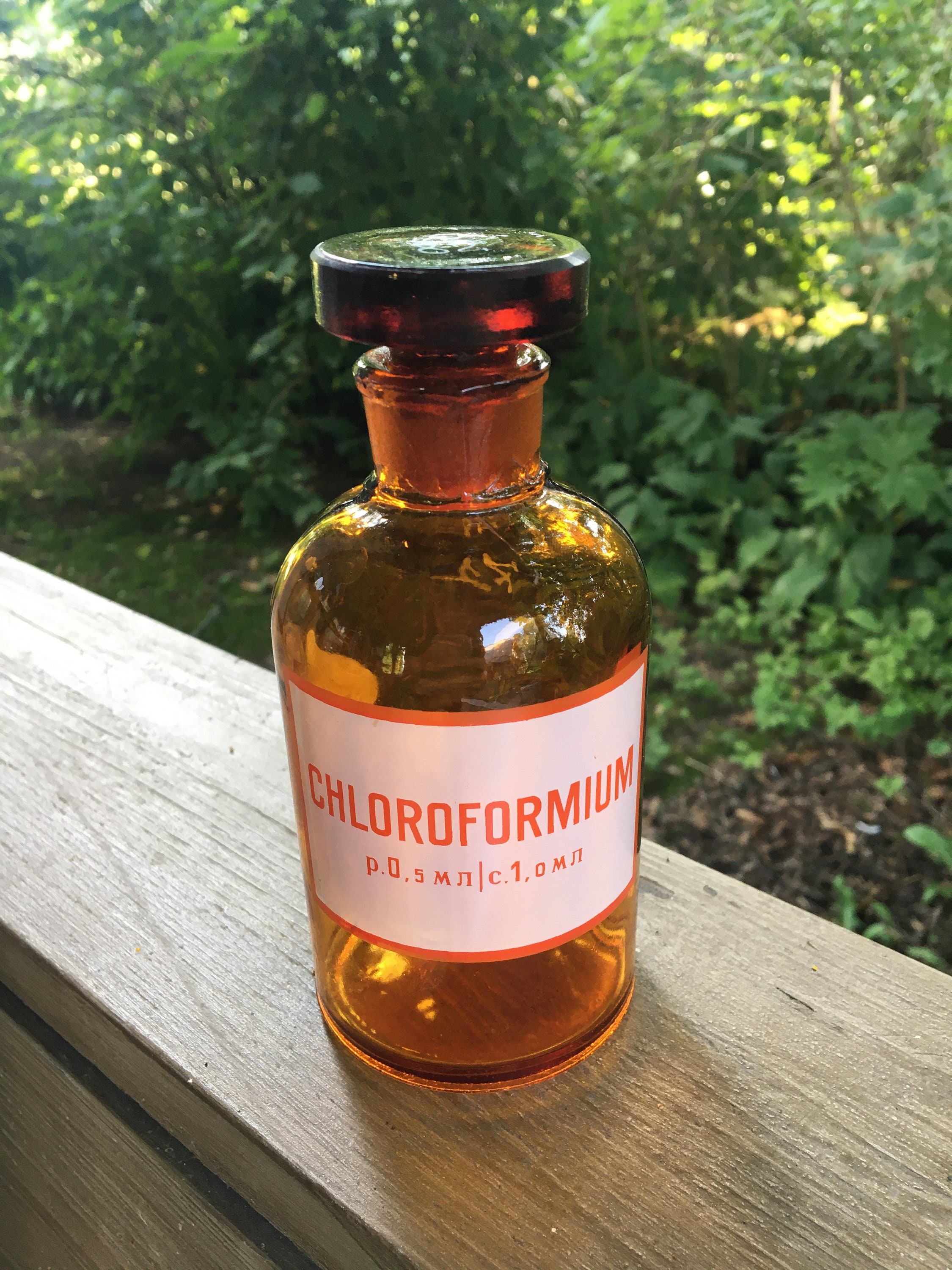 Kann Man Chloroform In Der Apotheke Kaufen Chloroform alte Vintage Apotheke Flasche Bernsteinglas mit | Etsy