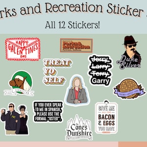 Parks and Rec Stickers Set