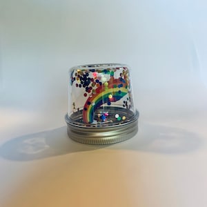Rainbow Glitter Jar, (air/small)