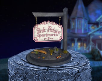 Pink Palace Miniature Sign | Handcrafted Decor