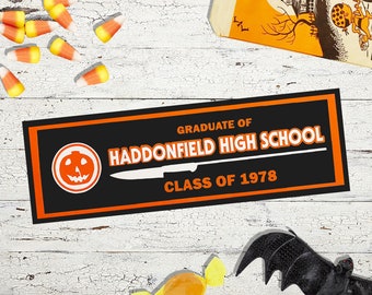 Haddonfield Sticker Halloween Decal Horror Bumper Magnet
