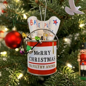 Merry Christmas Ya Filthy Animal Funny Holiday Decor, Movie Christmas Tree Ornament