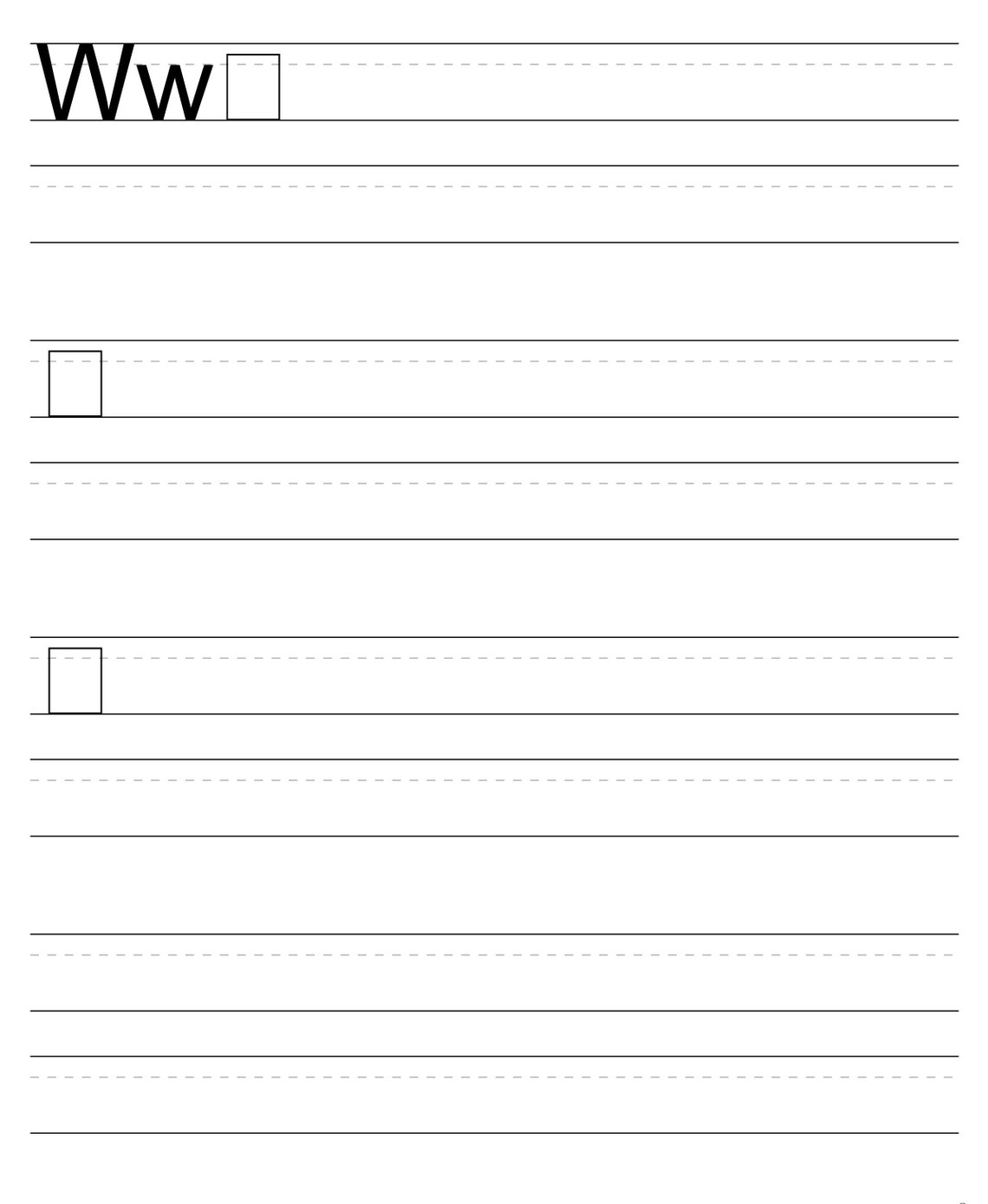 Printable Practice Writing Sheets