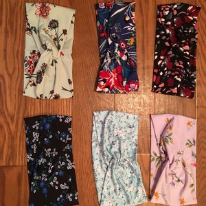 Front Knot Stretch Headband | Floral Print