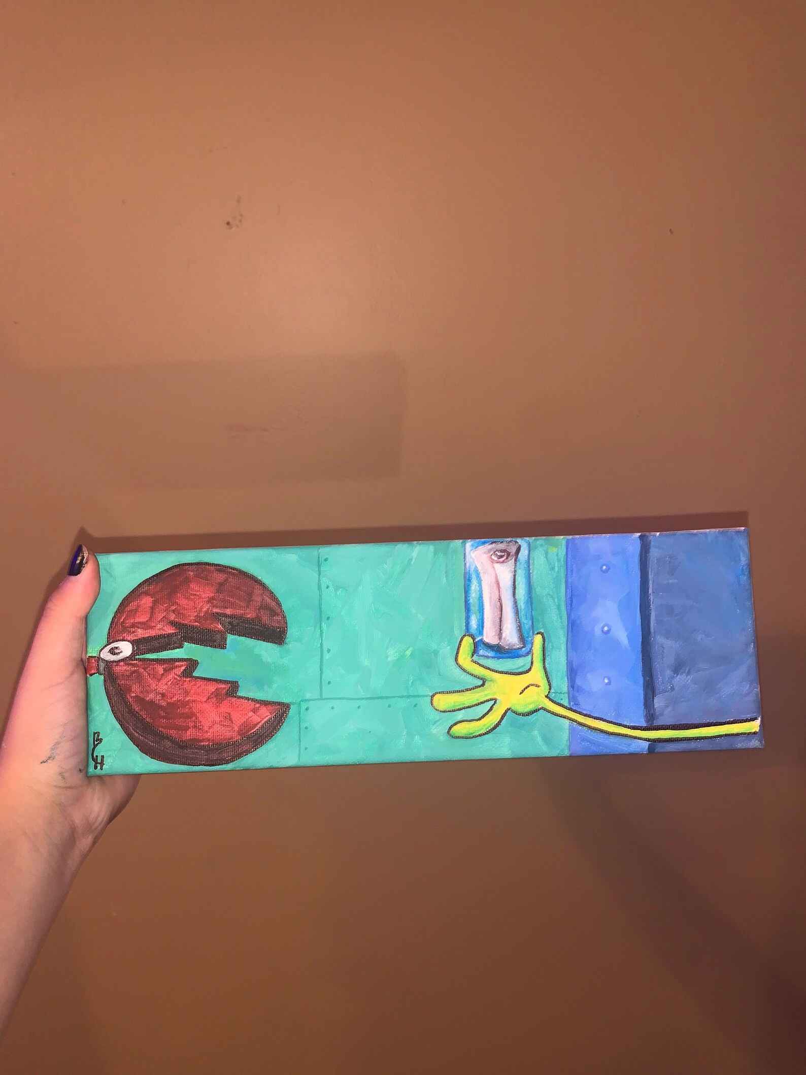 Spongebob Scene Painting Ravioli Ravioli Give Me The Formuoli Etsy