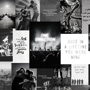 One Direction Aesthetic Computer Wallpapers Colored and B&W image 1