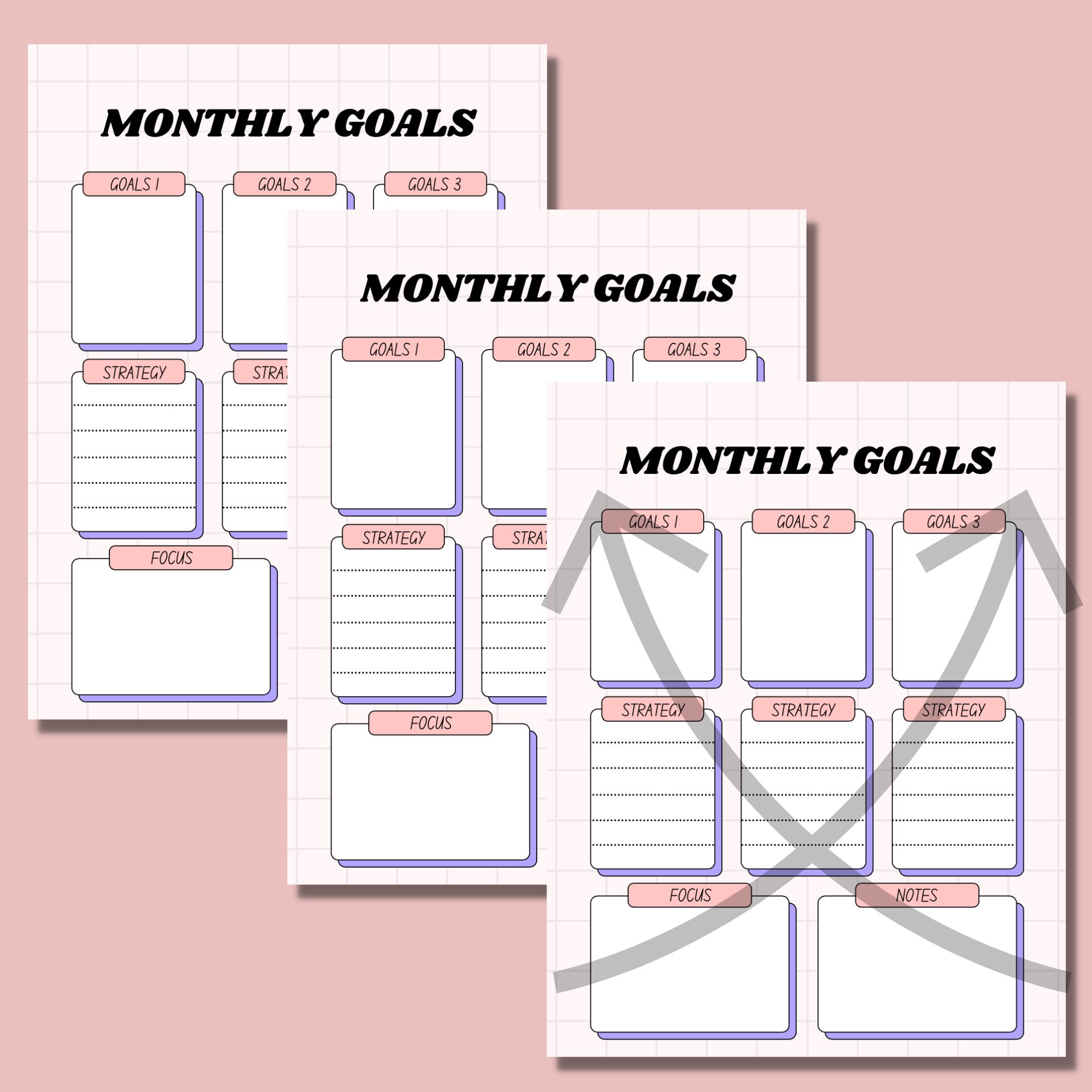 Printable Goal Tracker - Etsy