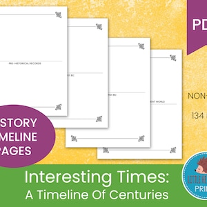 A Timeline of Centuries: Interesting Times || Timeline Pages and Full Color Cover