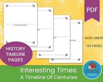 A Timeline of Centuries: Interesting Times || Timeline Pages and Full Color Cover